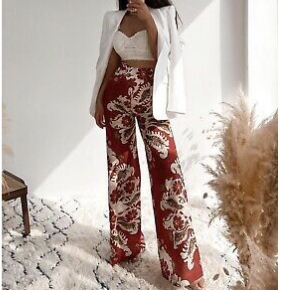 Zara Line Blended Print Pants